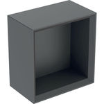 Caja de pared Geberit cuadrada: 22.5x23.3x13.2cm, Lava, Cubierto mate